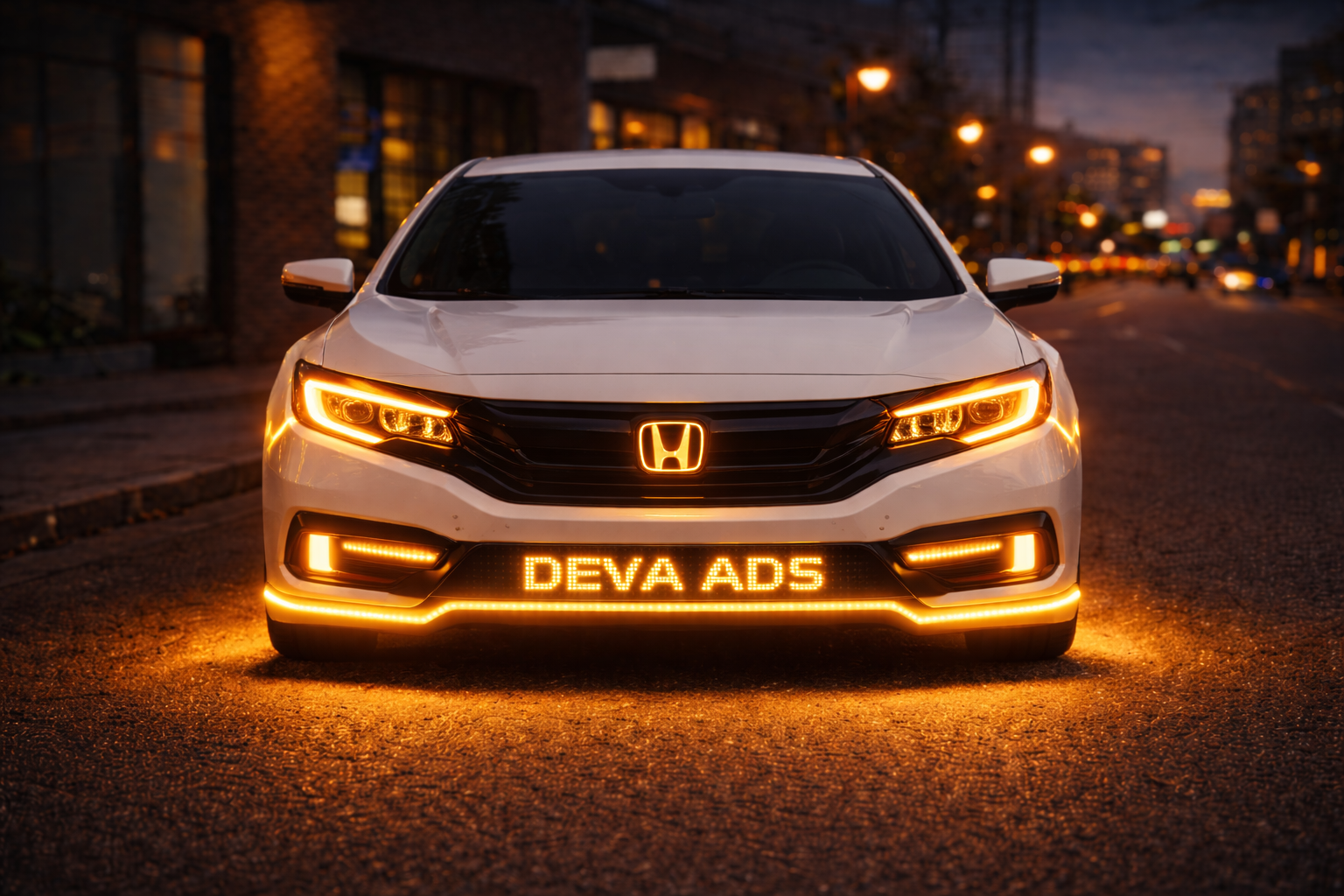 Deva Ads LED vehicle third angle